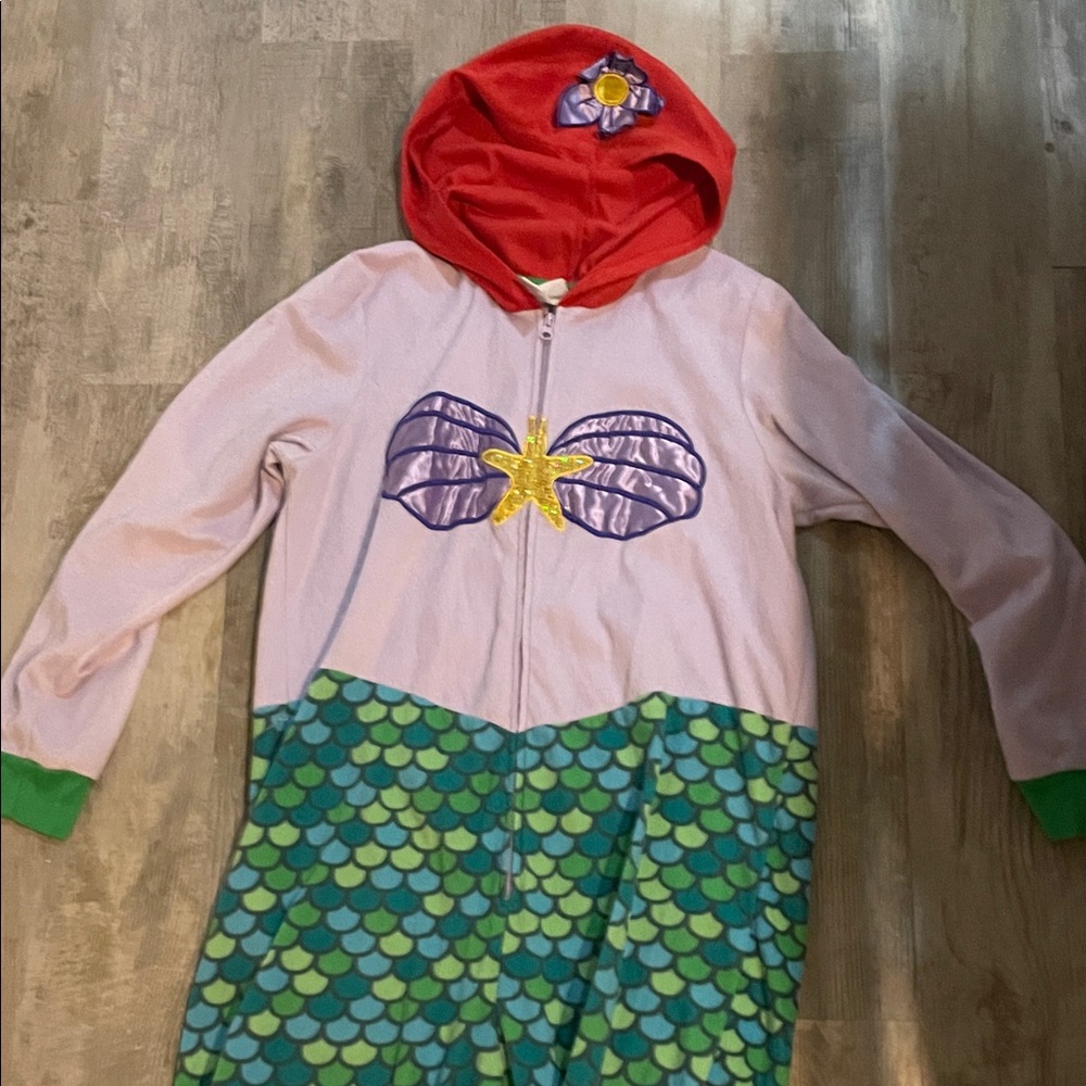 Disney Red and Green Mermaid Onesie